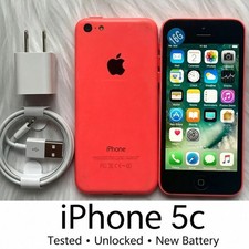 Classic Apple iPhone 5c Unlocked New Battery - 8 GB / 16 GB / 32GB - PINK