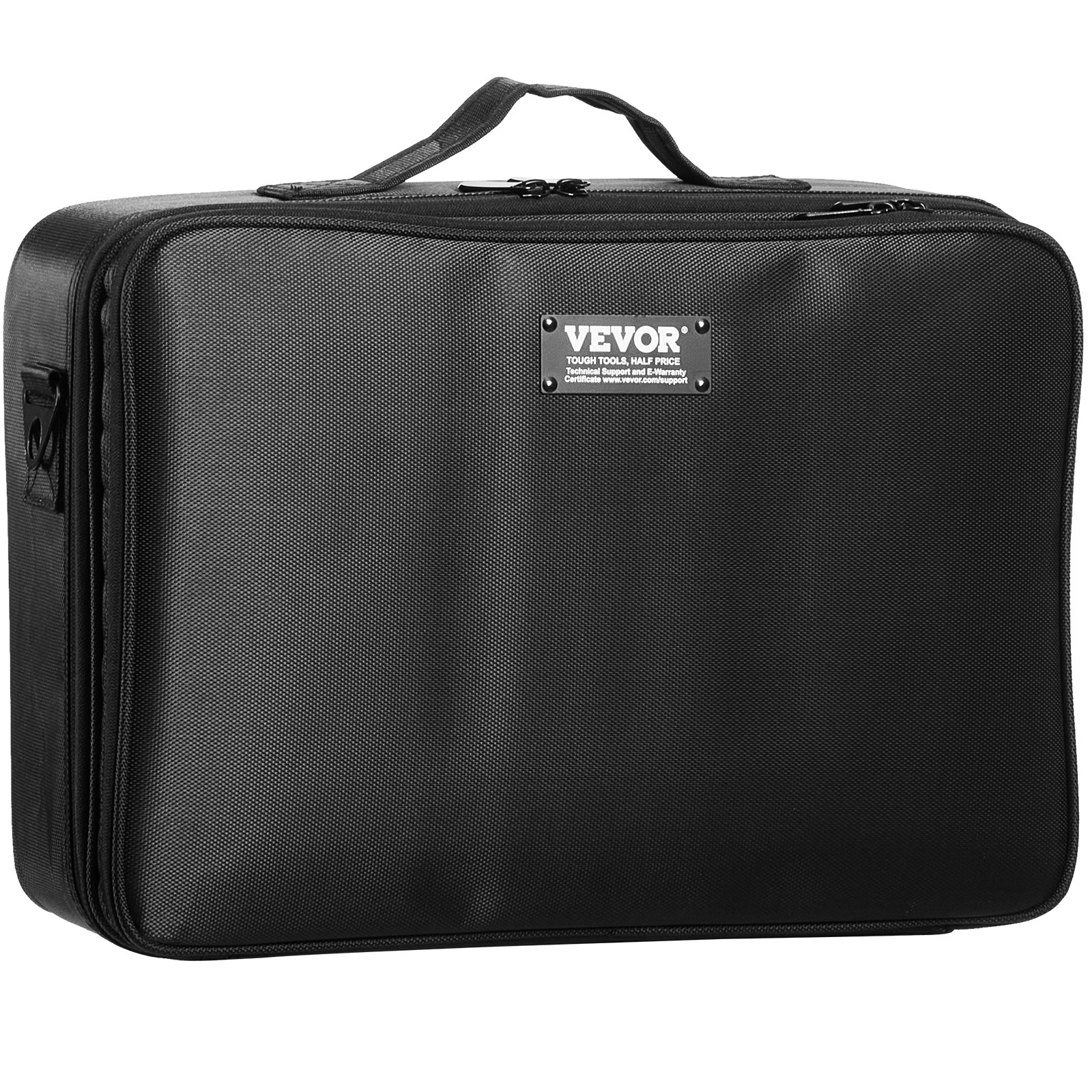 VEVOR Makeup Train Case Large Storage 3 Tiers w/ Handle Professional Waterproof