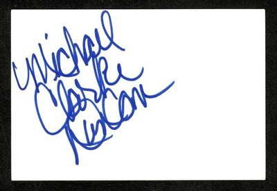 Michael Clarke Duncan Signed Autographed 4x6 Card BAS Beckett Cert Green Mile