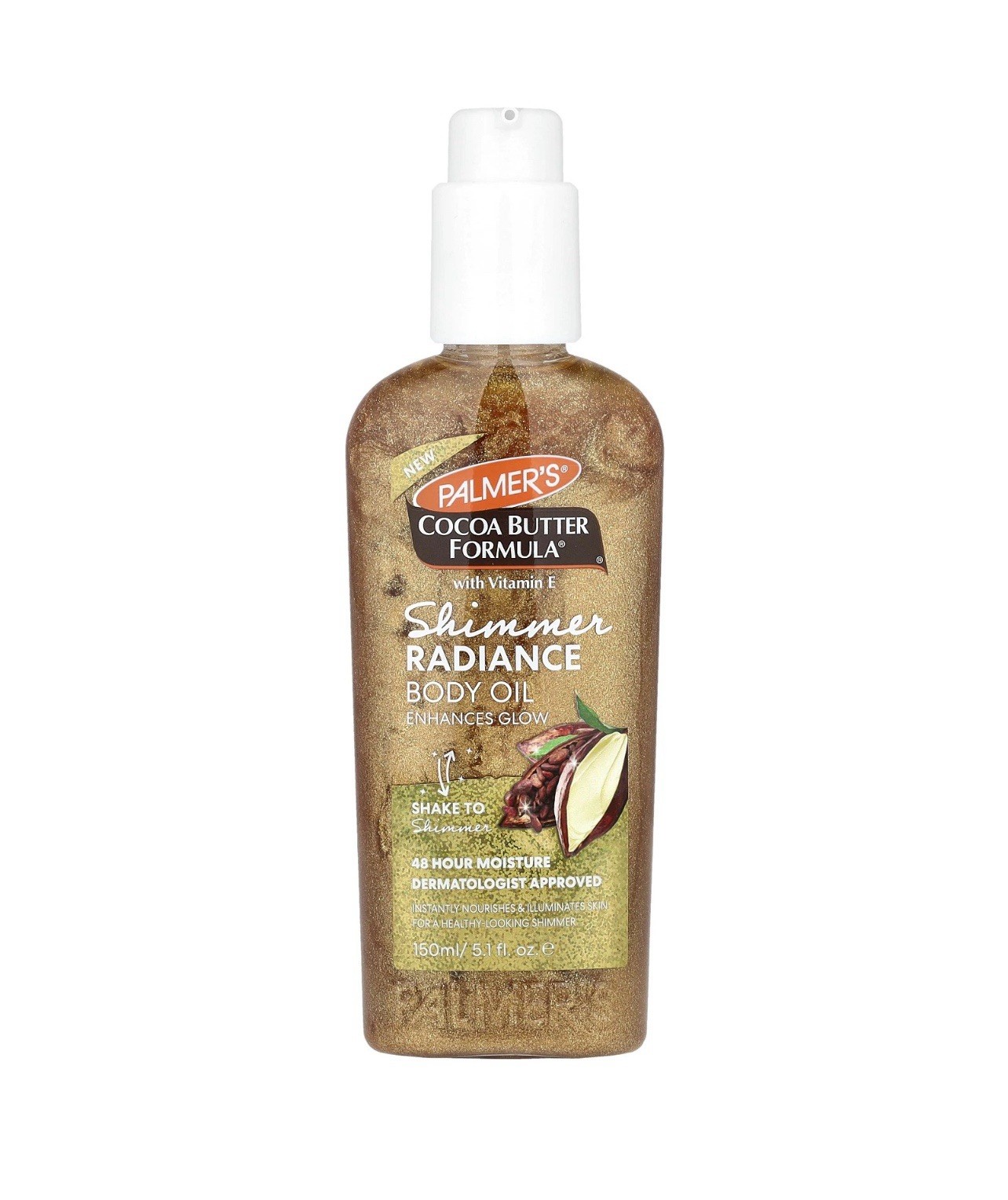 Formula&reg; With Vitamin E, Shimmer Radiance Body Oil, 5.1 Fl Oz (150