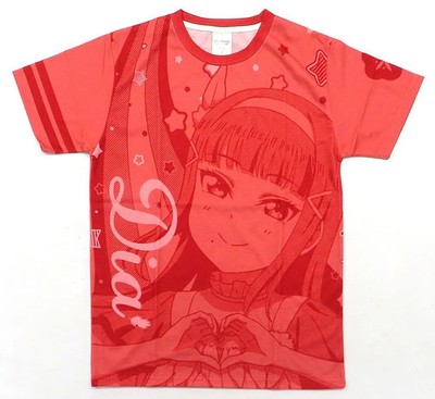 Love Live! Sunshine Dia Kurosawa Dreamy Color Red T-Shirt M Size