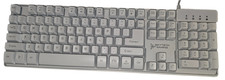 Skytech Gaming Keyboard K-1000W RGB Backlit Wired White Mechanical Feel Tested