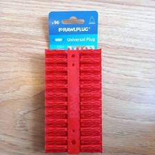 Rawlplug Red UNO Plugs 6 x 28mm (Card 96)