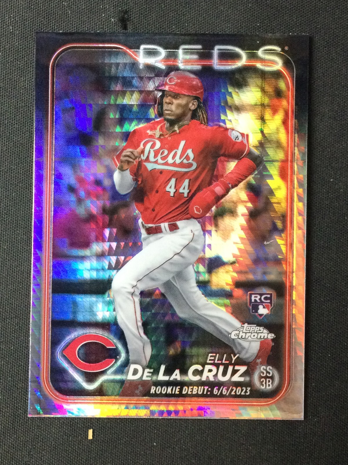 2024 Topps Chrome Update #USC150 Elly De La Cruz Rookie Prism Refractor