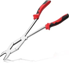 LEONTOOL Long Reach XL Dual Pivot Wire Cutting Pliers Double-Joint Side Cutte...