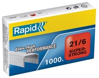 Heftklammern 21/6 Mm, Verzinkt, 1000 StüCk, Rapid, Super Strong