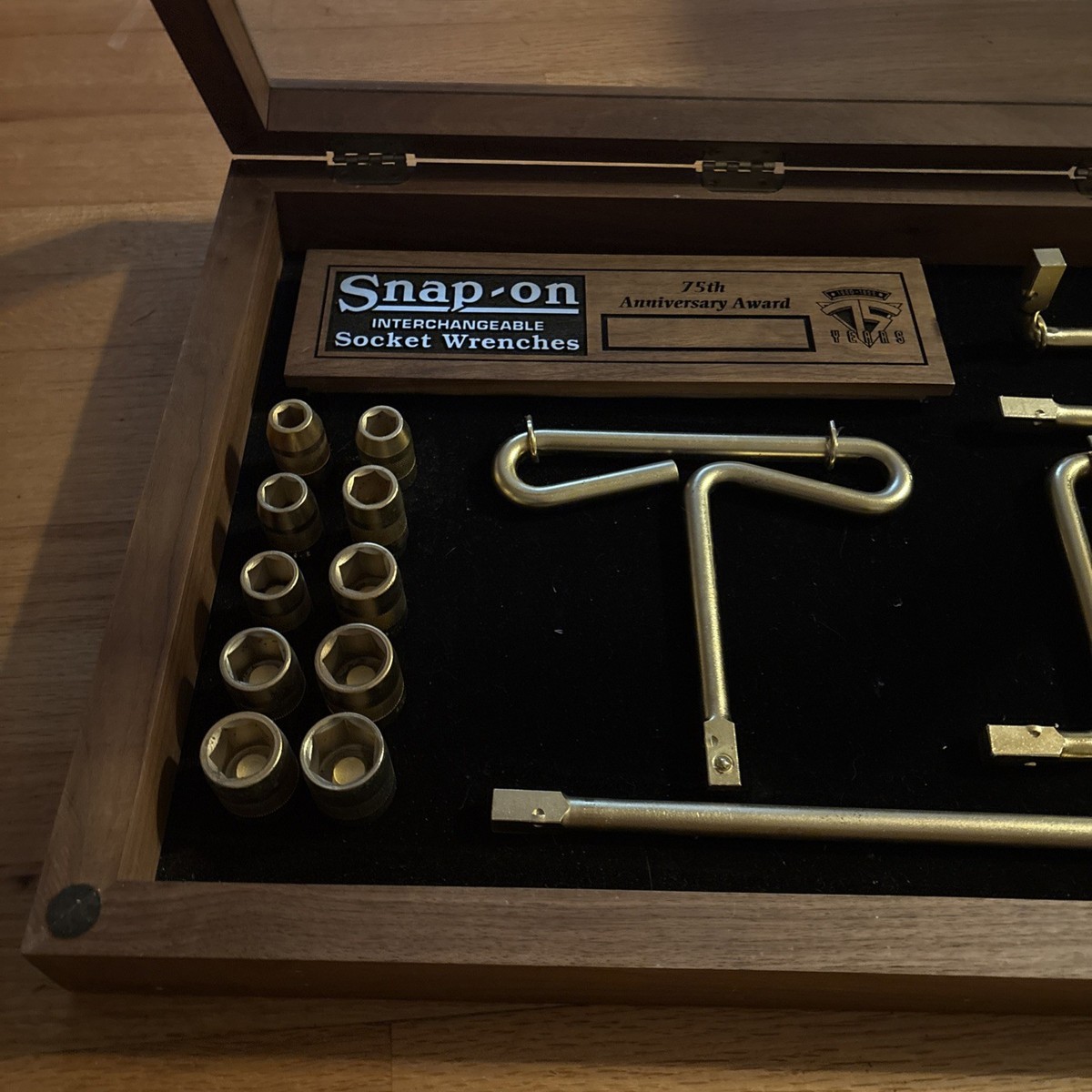 Snap On Tools Collectible 75th Anniversary Gold Plated Socket