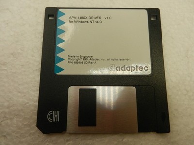 ADAPTEC APA-1480x DRIVER DISC Floppy disk for Windows NT ver 4.0