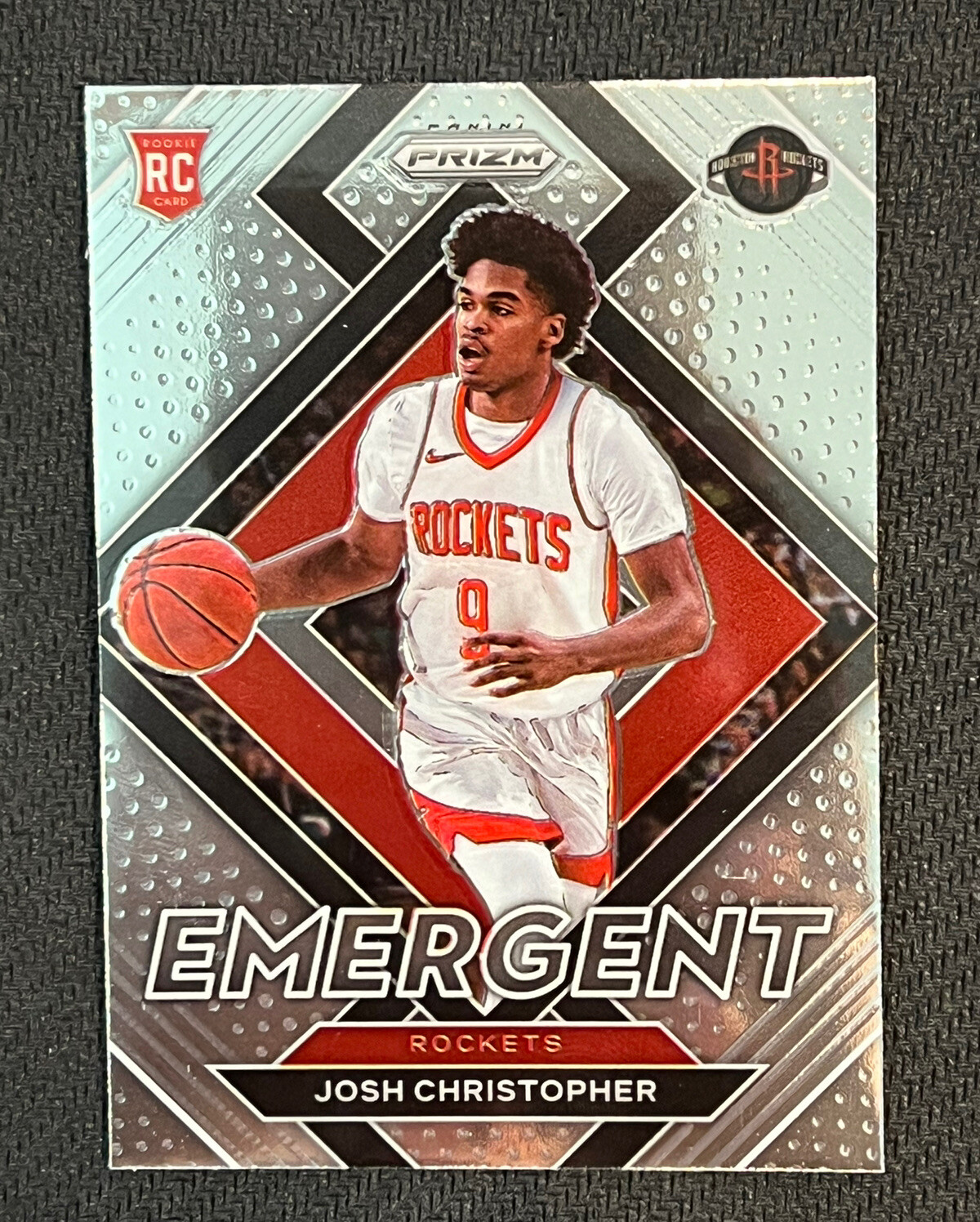 2021-22 Panini Prizm Josh Christopher Emergent Rookie Card RC #24 Houston