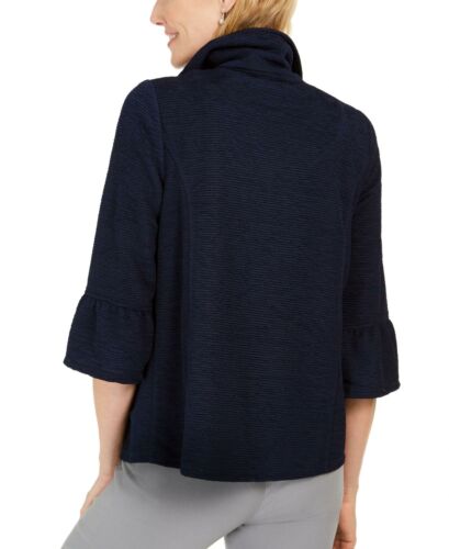 nWT JM Collection Women's Textured Bell-Sleeve Jacket. 100079834MS S-XXL - Picture 10 of 13