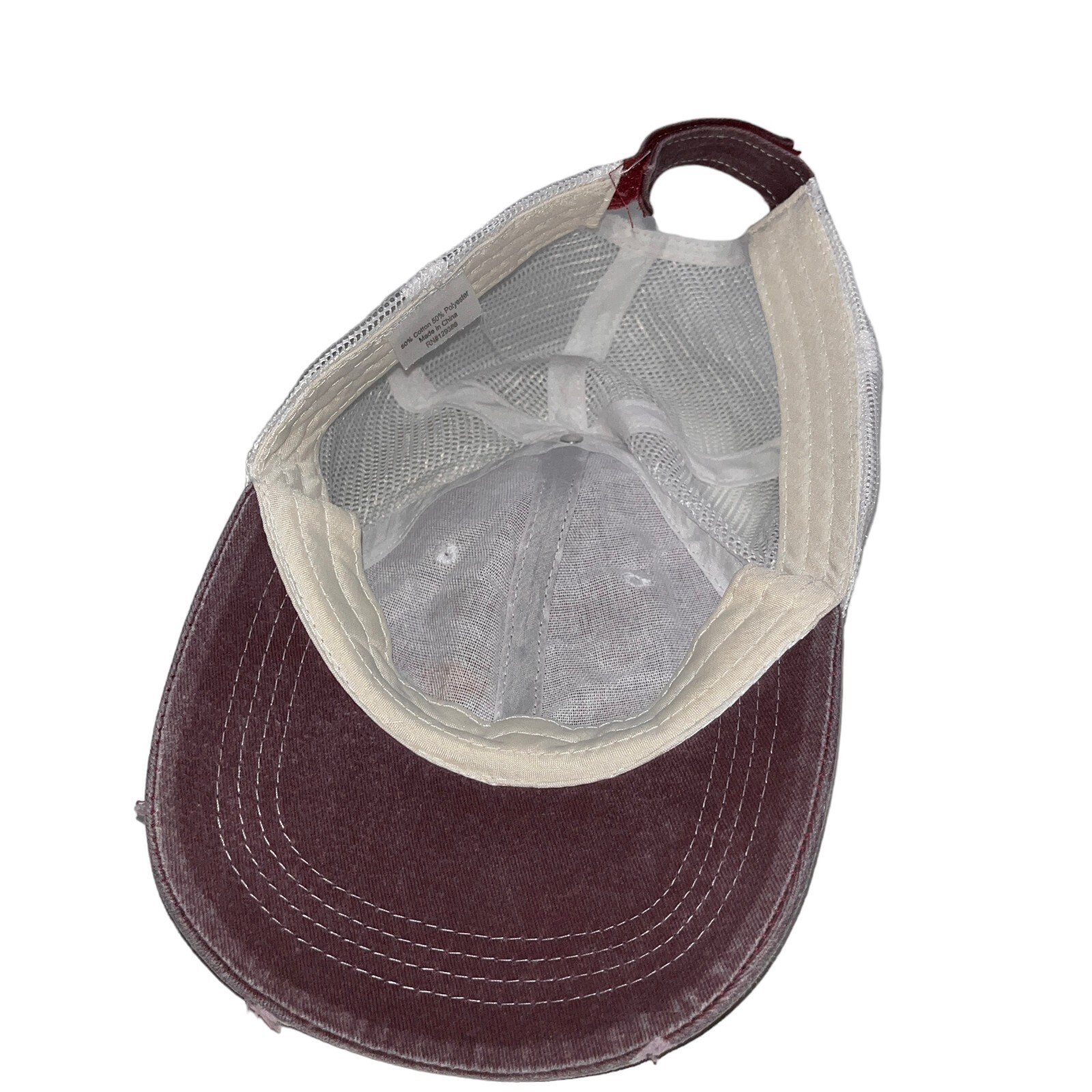 Women's Adjustable Baseball Hat Trucker Hat Distressed Sunshine & Wine