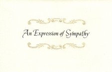With Deepest Sympathy Thoughts Are With You Theme Hallmark Greeting Card