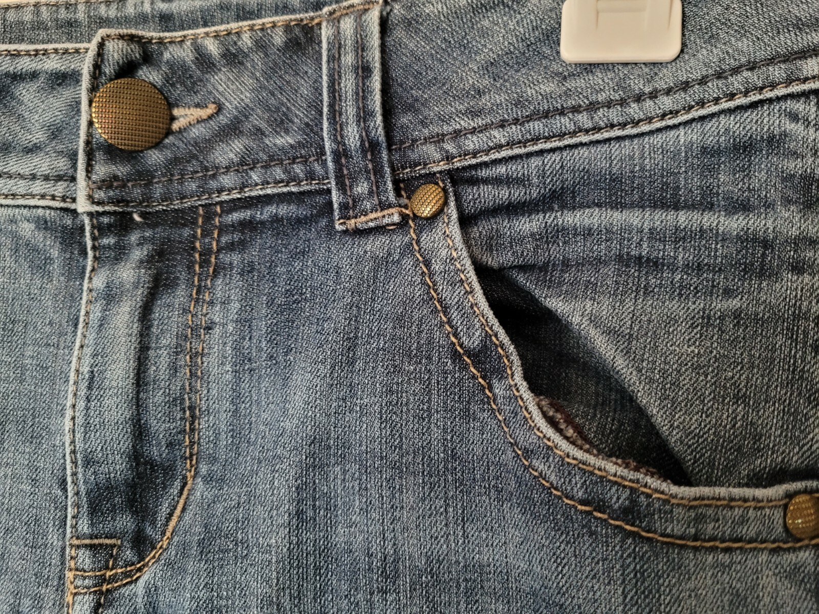 CAbi Solid Light Blue Zip & Button with Pockets B… - image 7