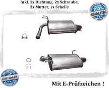 Endschalldämpfer L+R für Honda Accord VII 2.4 140KW Stufenheck Auspuff Dichtung