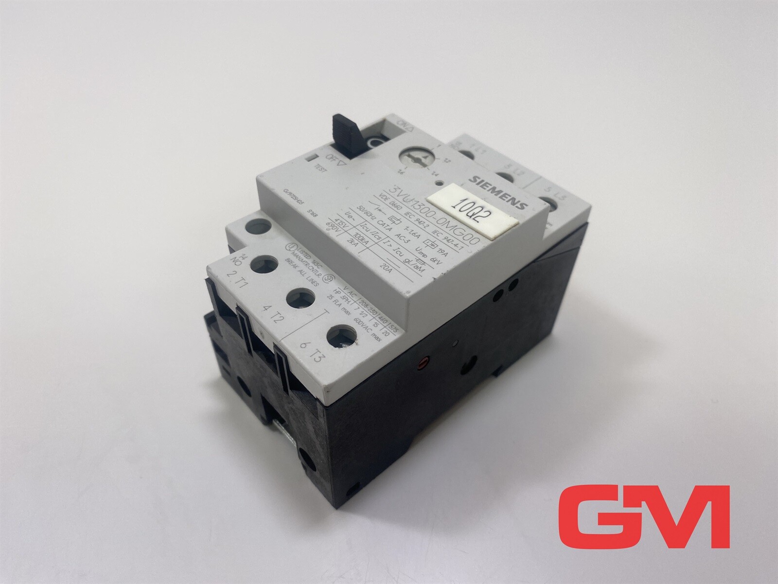 Siemens Circuit Breaker 3VU1300-0MG00 1-1.6A 690V Motor Protection