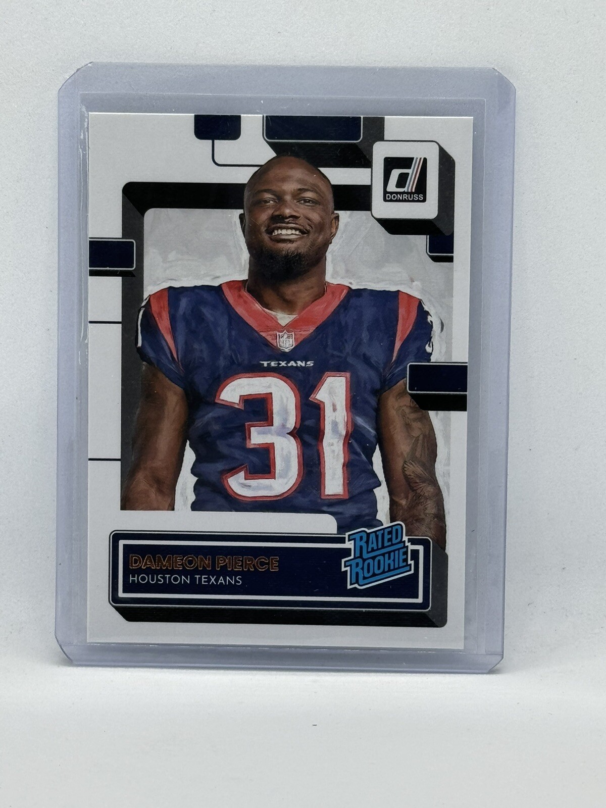 Dameon Pierce 2022 Donruss Rated Rookie Canvas #340 Houston Texans RC