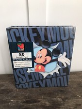 Vintage 90s Holson Disney Mickey Mouse Photo Album 80 Easy Stick Pages USA Made