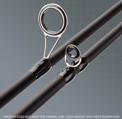 Spinning Casting Carbon Fishing Rod 4 Sections 1.98m/2.1m Portable Travel Rods - Picture 30 of 37