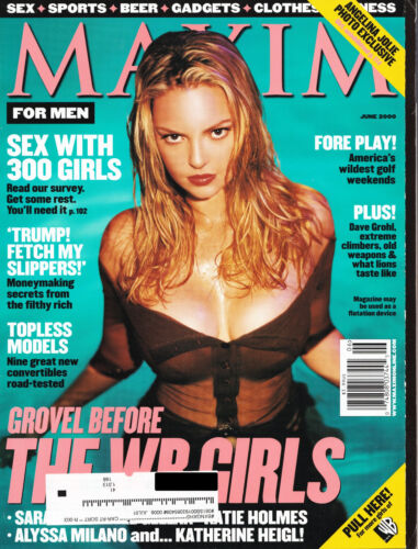Maxim Magazine June 2000 KATHERINE HEIGL Cover Excellent Condition - Picture 1 of 1