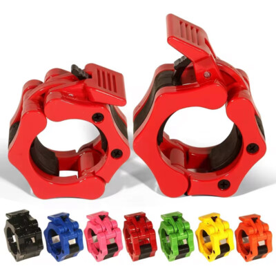 Olympic 2'' Inch Barbell Clamps Quick Release Barbell Weight Collars 1 pair