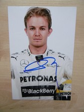 Nico Rosberg autograph signed 10x15 cm picture