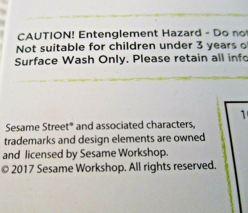Abby Cadabby Drawstring Bag Brand New 3+ 2017 Sesame Workshops Swimming /Library - Picture 5 of 5