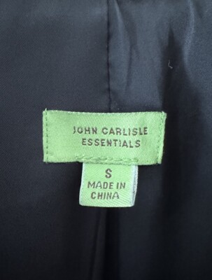 Veste Moto En Cuir Noir John Carlisle Signature Pour Femme - Taille S/M/L (voir Détail) - Occasion TB