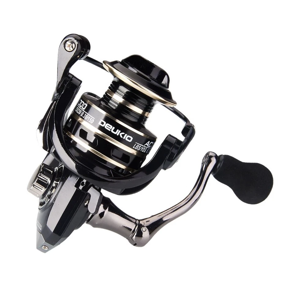 12BB Metal Spinning Fishing Reel 5.2:1 Freshwater Saltwater Left Right Hand Reel - Image 4 of 4