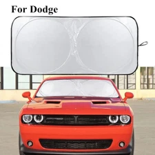 For Dodge Accessories Car Windshield Sun Shade Reflective UV Shield Cover Visor