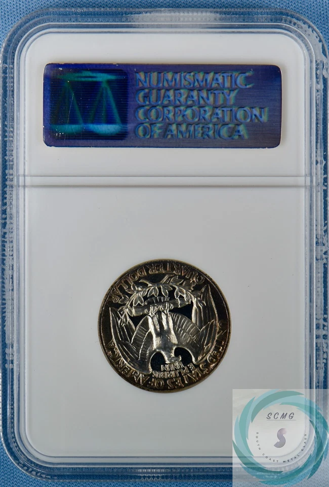 1956 Washington Quarter NGC PF 69 CAMEO - Toned & Frosted Near Perfect - Image 3 of 4