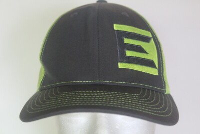 Big E Gray & Neon Hi Vis Yellow Adjustable Mesh Back Ball Cap Hat