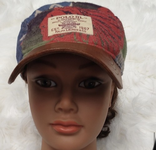 Polo Ralph Lauren Beacon Sportsman Hat Leather Aztec Southwestern RRL VtG Serape - Picture 2 of 3