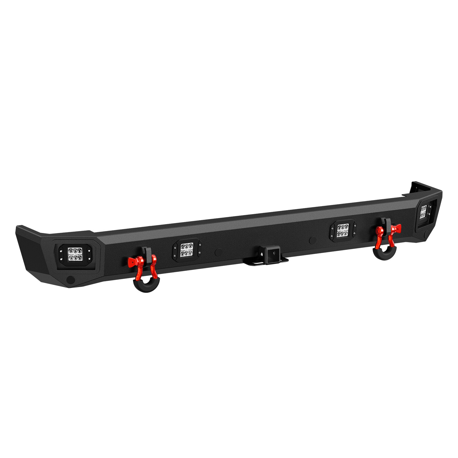 With 2" Standard Hitch Receiver Rear Bumper For 1999-2004 Land Rover Discovery 2