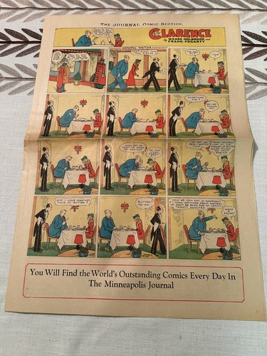 4 Newspaper Full Page Comic Strips 1935 CLARENCE-DIXIE DUGAN- JOSIE ETC - Picture 2 of 9