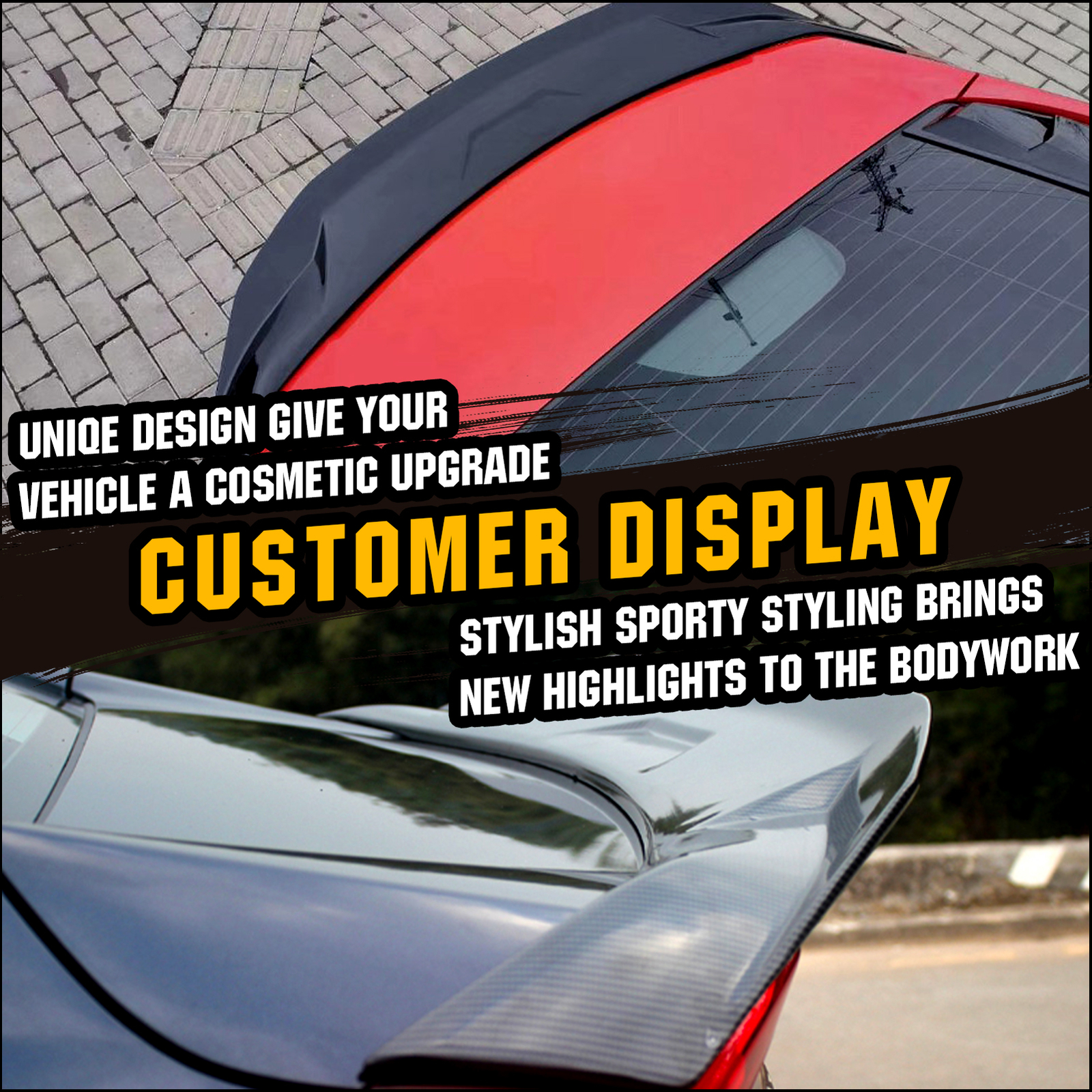 For 20162021 Honda Civic Sedan Rear Trunk Wing Spoiler Glossy HighKick