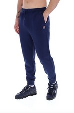 Fila Vintage Mens Lonny Drawsting Jogger Track Pant Fleece Sweat Navy White