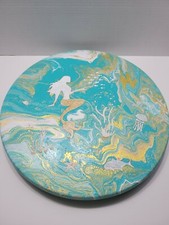 Hand Painted One Of A Kind Wooden Lazy Susan