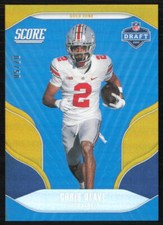 Chris Olave 2022 Score NFL Draft Gold Zone #D10 SN Ohio State Buckeyes