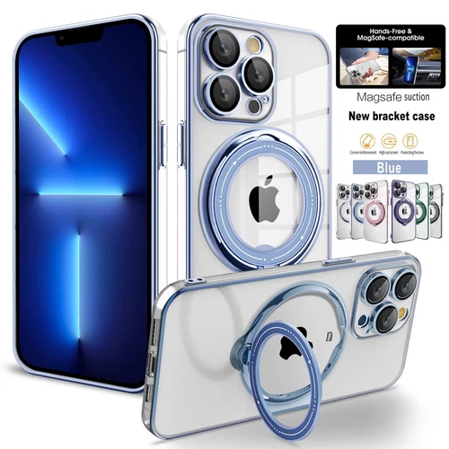 Ring Bracket Magnetic MagSafe Clear Case For iPhone 16 15 Pro Max 14 Plus 13 12 - Bild 16 von 29