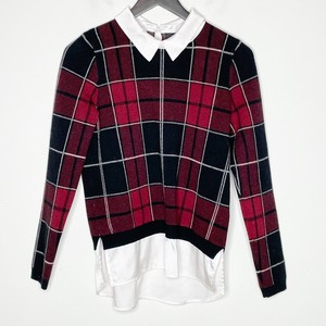 tahari plaid sweater