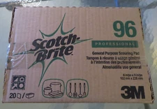 3M Scotch-Brite General Purpose Scour Pad 96, 6 in x 9 in, 20/Box