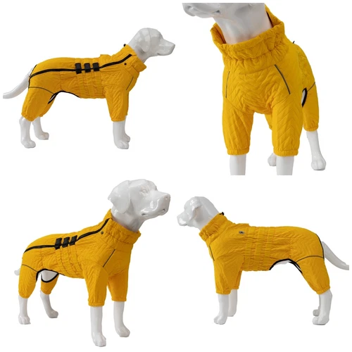 Dog Winter Coat 4 Legs Covered Windproof Waterproof Reflective Warm Dog Clothing - Picture 58 of 65