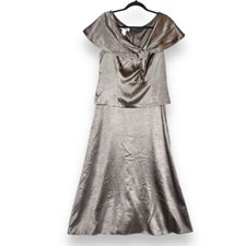 Vintage Y2K D'Albert Elegant Evening Gown Womens Size 14 Maxi Dress Glam Formal