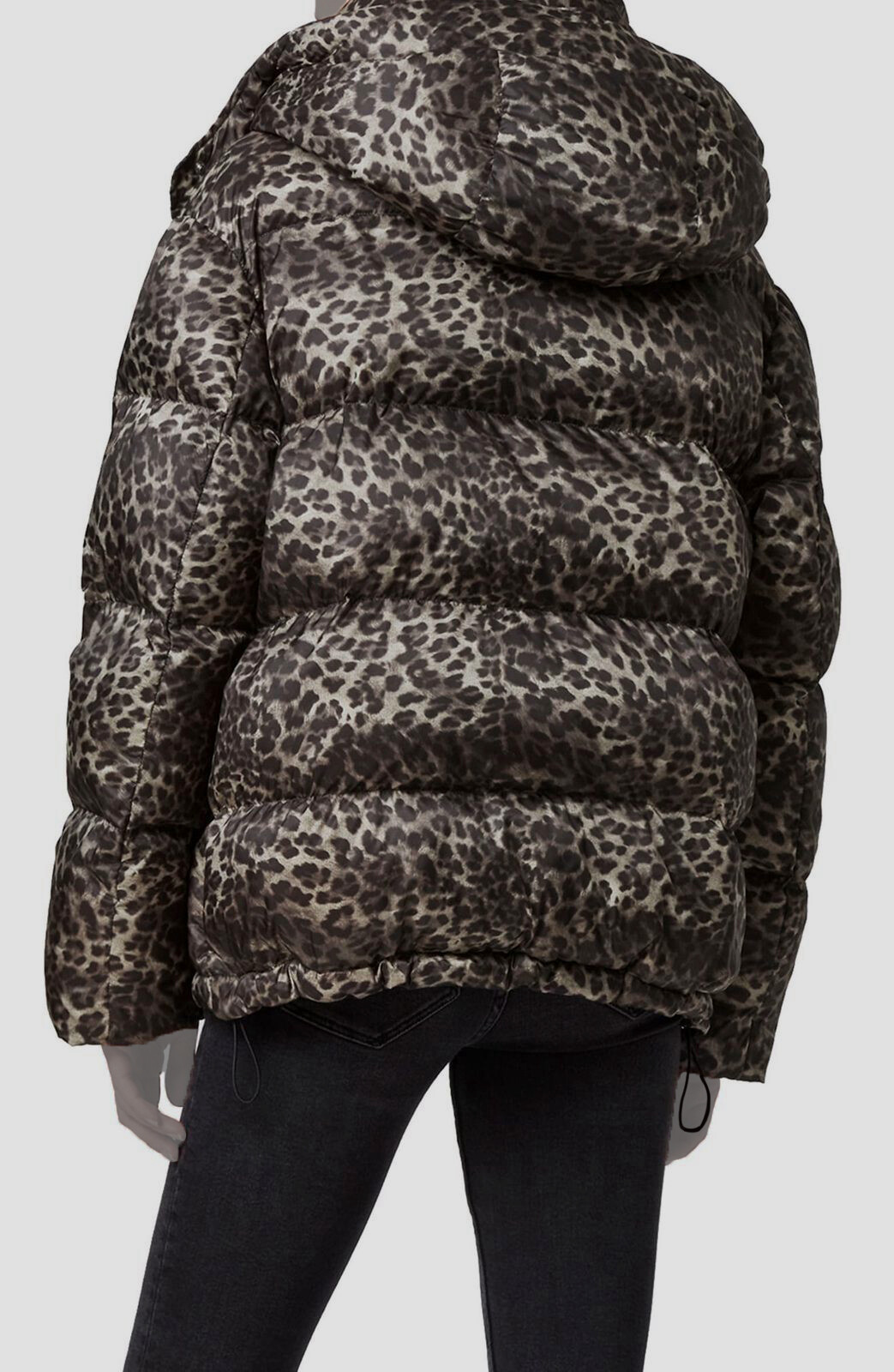 AllSaints Kala Leopard Puffer Coat
