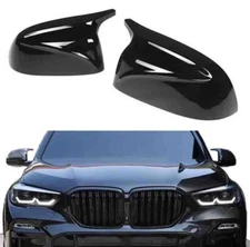 Gloss Black M Style Side Mirror Cover Cap For BMW X3 X4 X5 X6 X7 G07 2018-2023