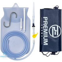 Clear Silicone Enema Bag Kit Precision Stopcock Tap, One-way Valve, Storage Bag Clear Silicone Enema Bag Kit Precision Stopcock Tap, One-way Valve, Storage Bag