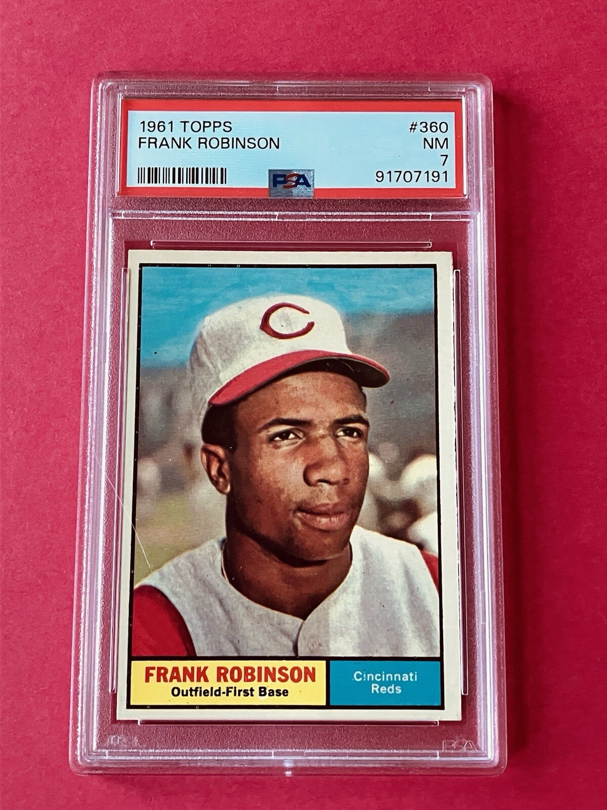 1961 Topps #360 Frank Robinson PSA 7 HOF