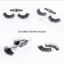 3D Mink Lashes A14 Hair: 3D Mink Color: Natural