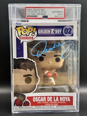 Oscar De La Hoya Signed Golden Boy Boxing Funko Pop #02 Psa/Dna