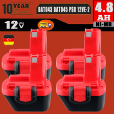 2x 4800mAh 12V Ni-MH Akku Für Bosch BAT043,BAT045,PSR 1200,PSR 12-2,PAG 12V VE-2